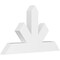 Ekena Millwork Saratoga Architectural Grade PVC Gable Bracket, 48"W x 28"H x 4"D x 6"F, 14/12 Pitch GBP048X28X0406SAR00 - alternate 1